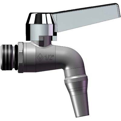 Rubinetto A Sfera Ottone + Beccuccio Bugatti 2 Pz