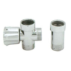 Rubinetto A Vite 3 Vie X Lavatrice + Distanziatore 2 Pz