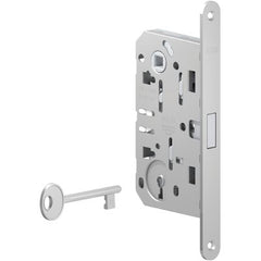 Serratura Patent B.Tondo Cromo Opaco Polaris Agb