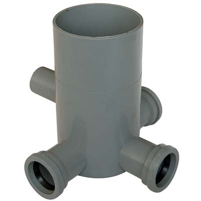 Pozzetto Wc Scarico 3 Ingressi + 1 Uscita 2 Pz