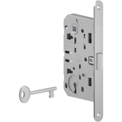 Serratura Patent B.Tondo Cromo Opaco Mediana Agb