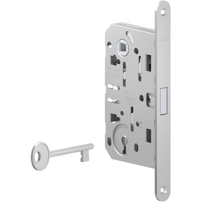 Serratura Patent B.Tondo Cromo Opaco Polaris Agb