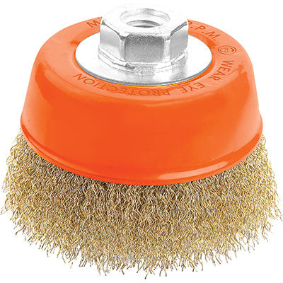 Spazzola Acciaio A Tazza + Filetto 7700 Wokin 2 Pz