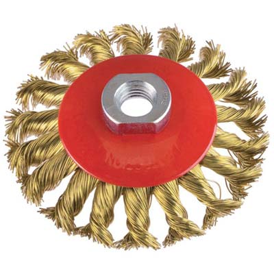 Spazzola Acciaio Ritorto Conica + Filetto Cebo 2 Pz