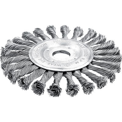 Spazzola Acciaio Ritorto + Foro 7706 Wokin 2 Pz